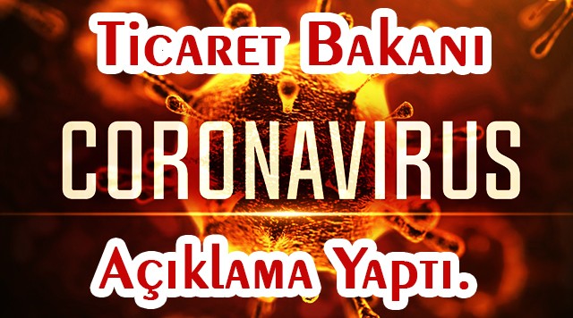 Koronavirüs hakkında Ticaret Bakanı Ruhsar Pekcan açıklama yaptı.